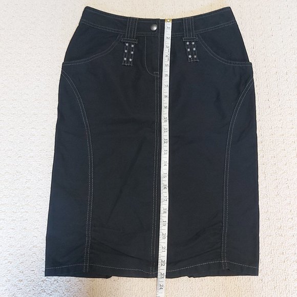 Mexx Black Pencil Skirt Sz 4 - EUC - Picture 6 of 8